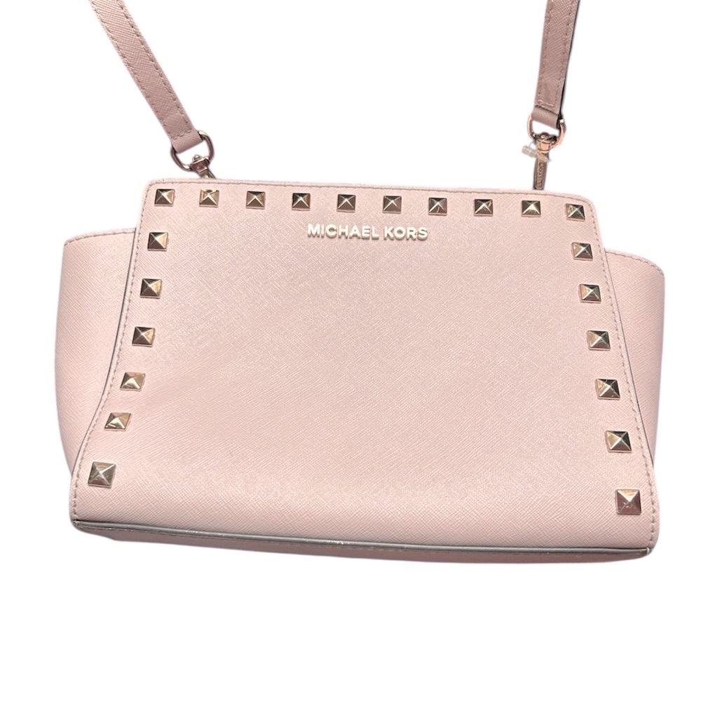 Michael Kors Blush Crossbody Bag with Studs